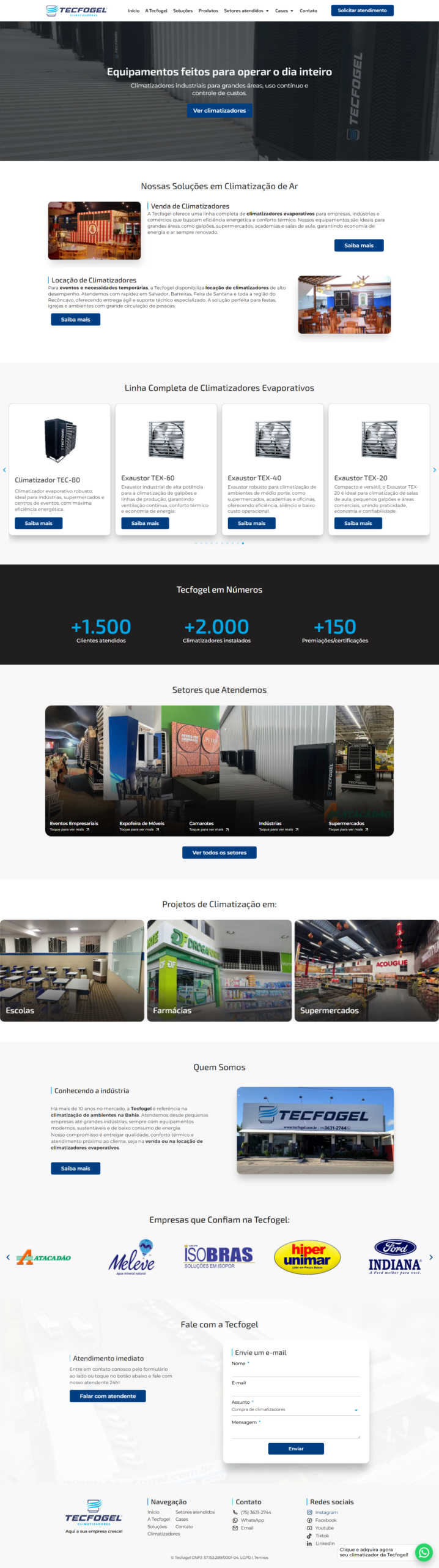 Print do site da Tecfogel